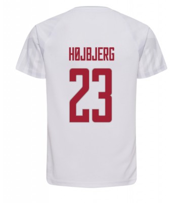 Danmark Pierre-Emile Hojbjerg #23 Bortatröja VM 2022 Kortärmad